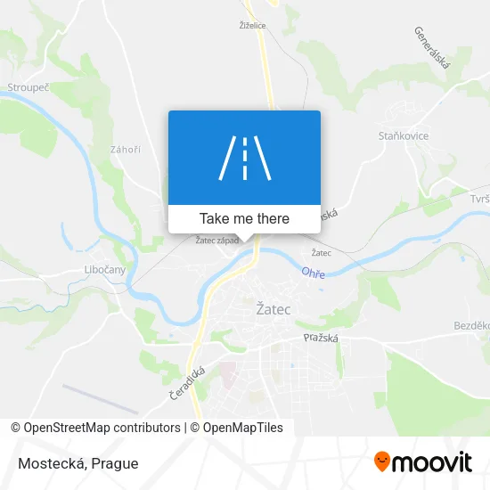 Карта Mostecká