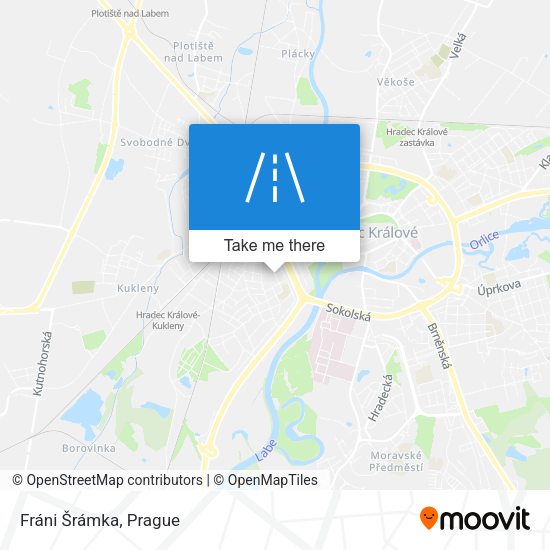 Fráni Šrámka map