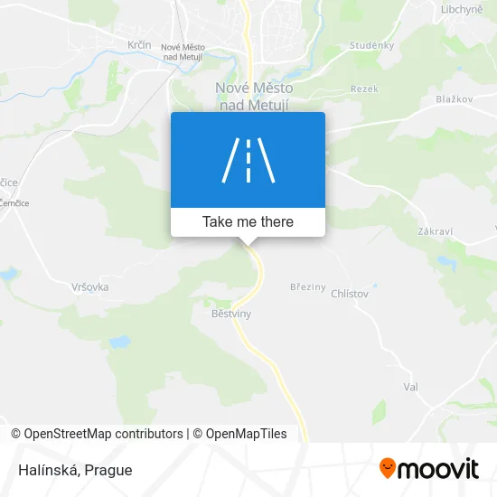 Карта Halínská