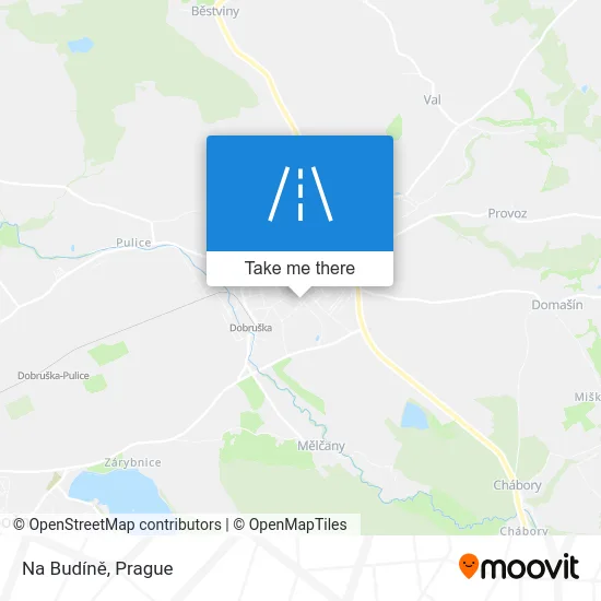 Карта Na Budíně