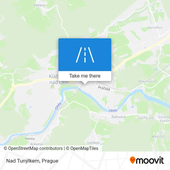 Карта Nad Tunýlkem