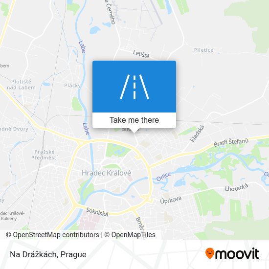 Na Drážkách map