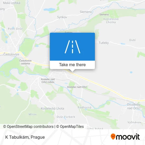 Карта K Tabulkám