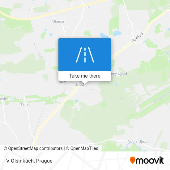 Карта V Olšinkách