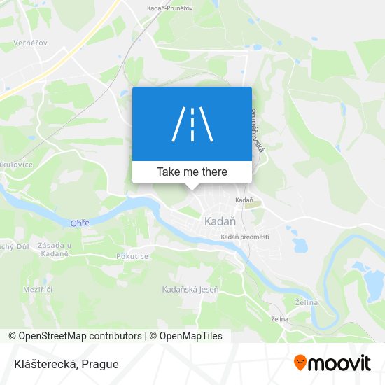 Klášterecká map