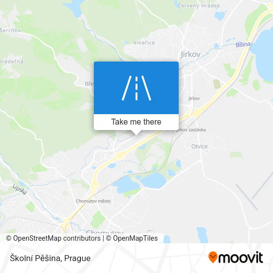 Карта Školní Pěšina