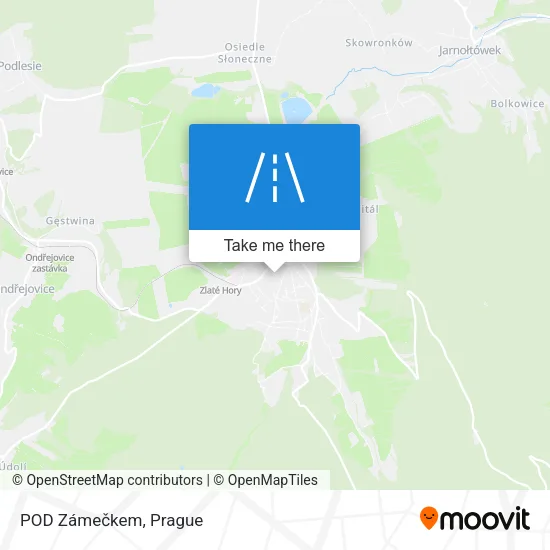 Карта POD Zámečkem
