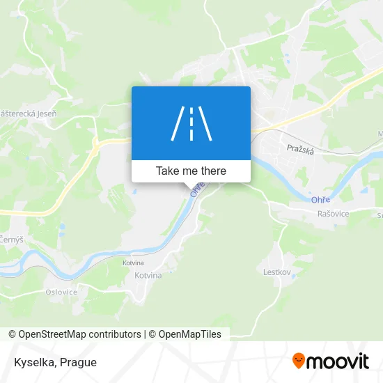 Карта Kyselka