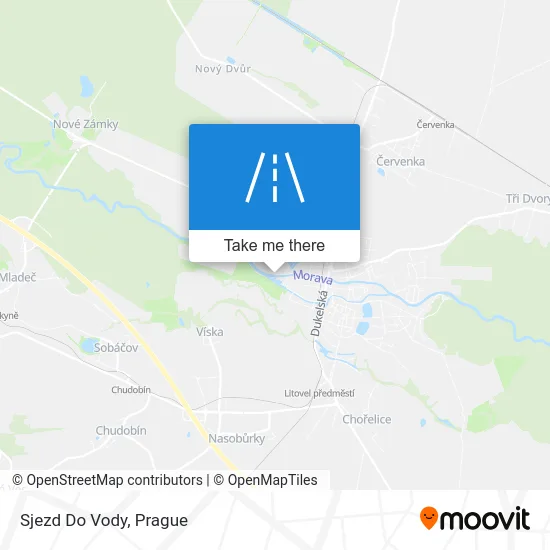 Карта Sjezd Do Vody