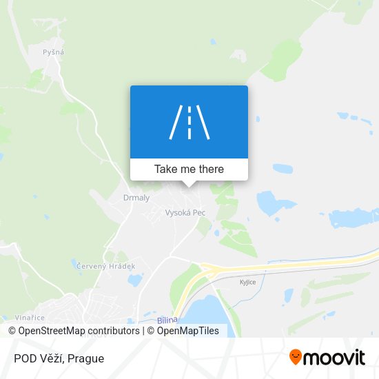 POD Věží map