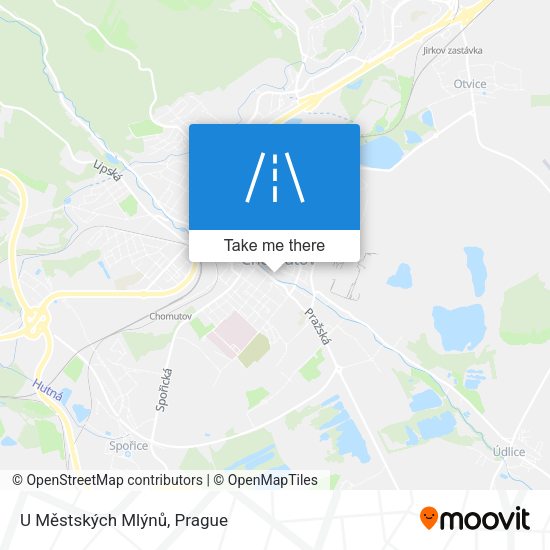 U Městských Mlýnů map