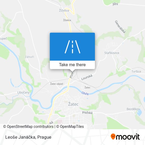 Leoše Janáčka map