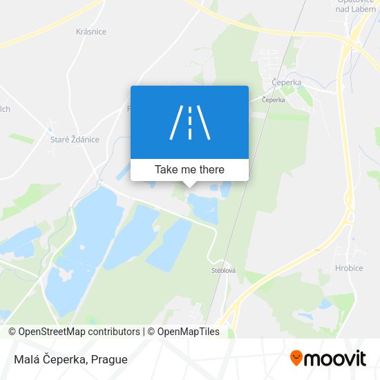 Malá Čeperka map