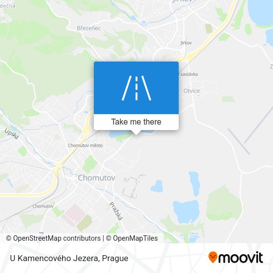 U Kamencového Jezera map