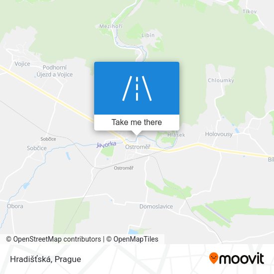 Hradišťská map
