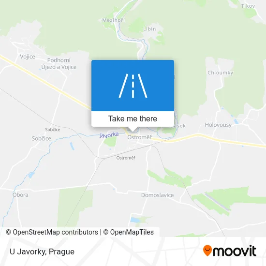 Карта U Javorky