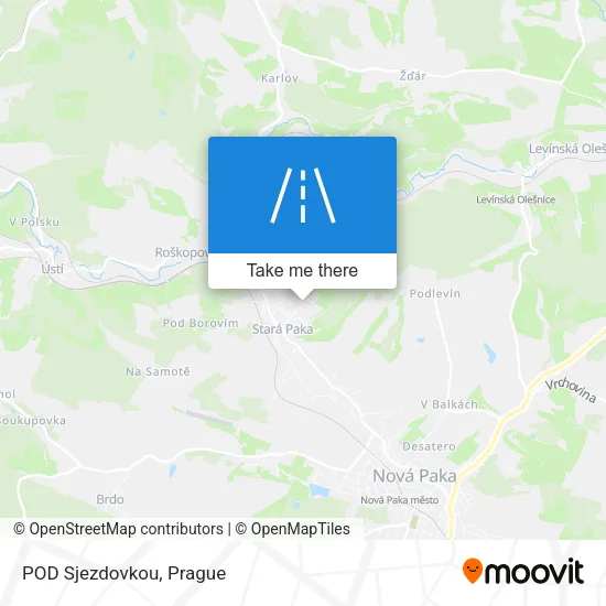 Карта POD Sjezdovkou