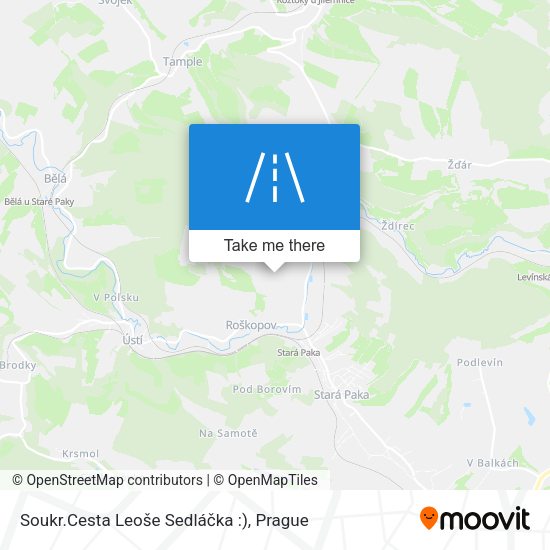 Soukr.Cesta Leoše Sedláčka :) map