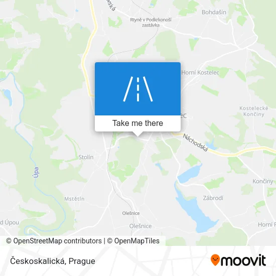 Карта Českoskalická
