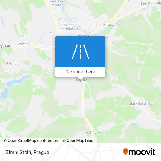 Zimní Stráň map
