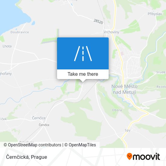 Černčická map