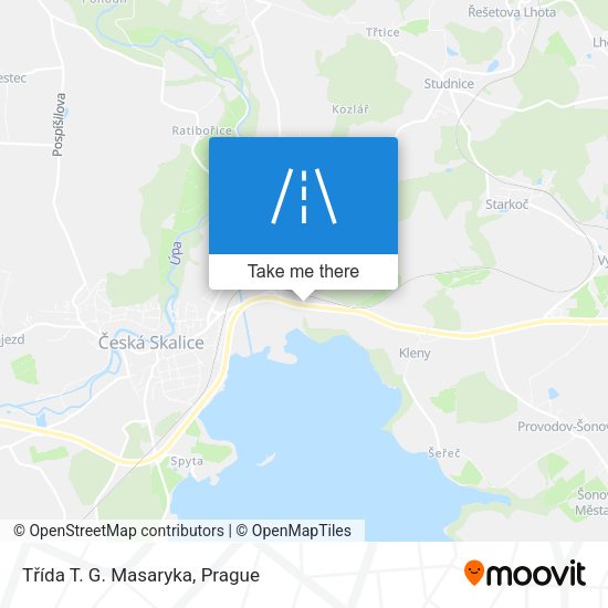 Třída T. G. Masaryka map