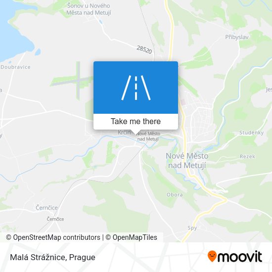 Malá Strážnice map