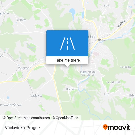 Карта Václavická