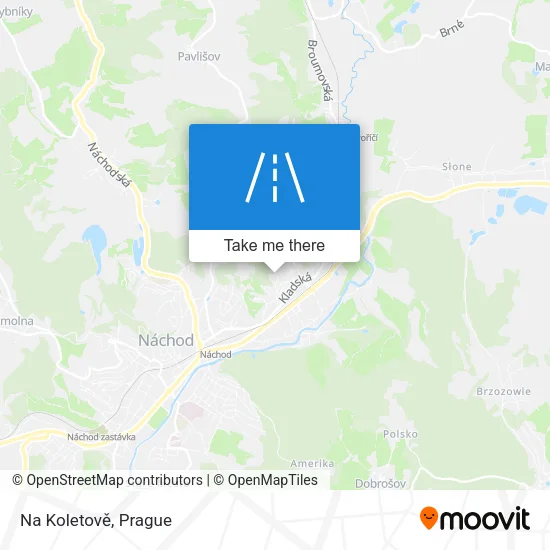 Карта Na Koletově