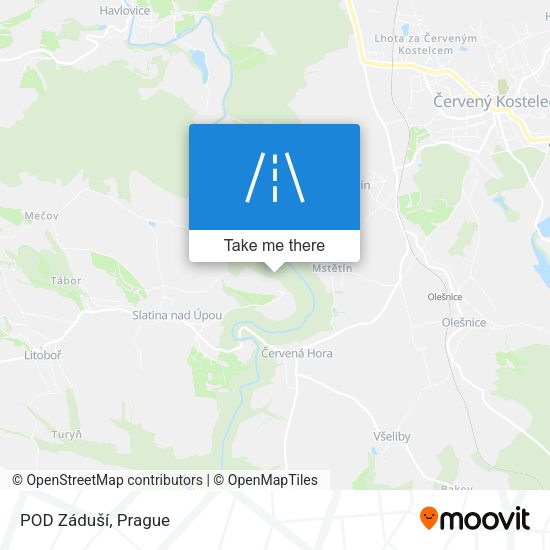 POD Záduší map