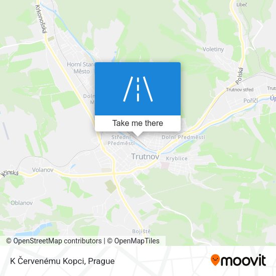 K Červenému Kopci map