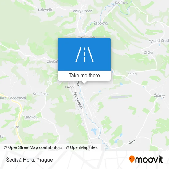 Карта Šedivá Hora