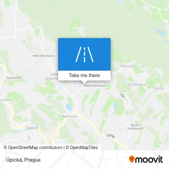 Карта Úpická