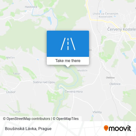 Карта Boušínská Lávka