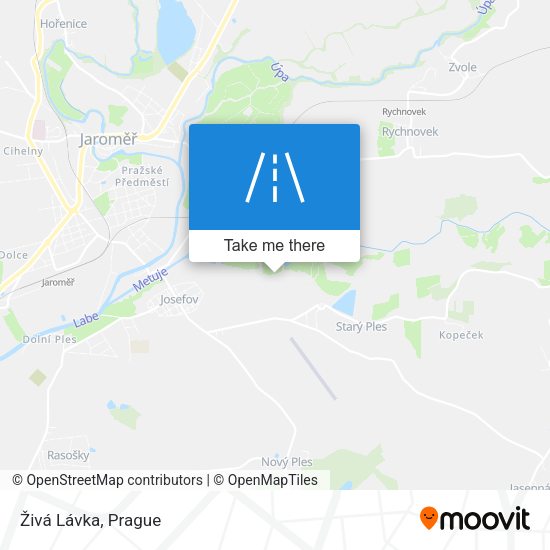Živá Lávka map