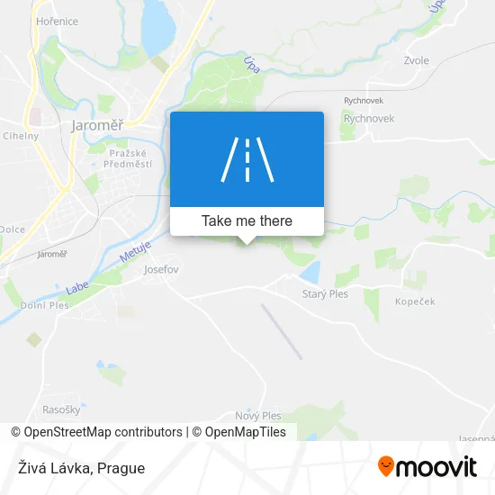 Карта Živá Lávka