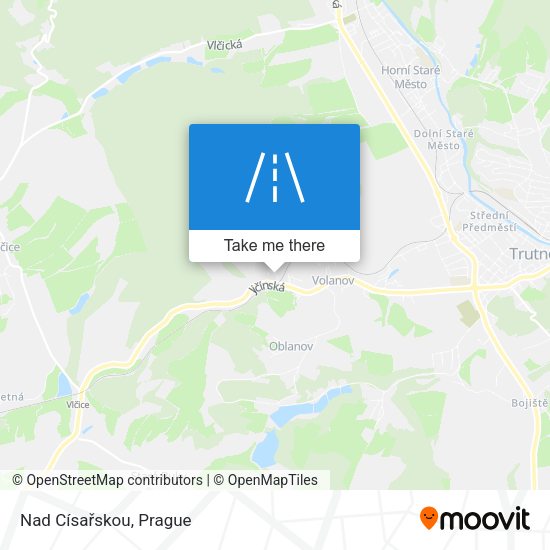 Nad Císařskou map