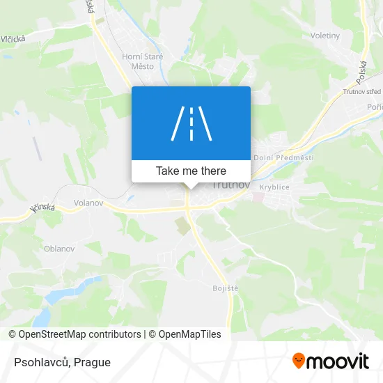 Карта Psohlavců