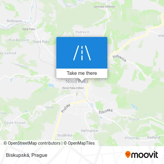 Карта Biskupská