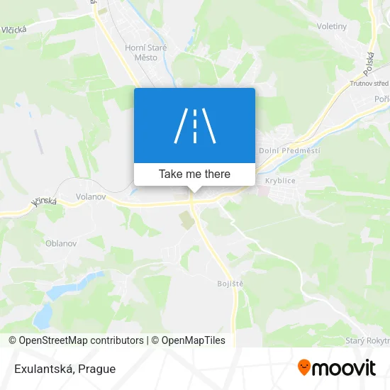 Карта Exulantská