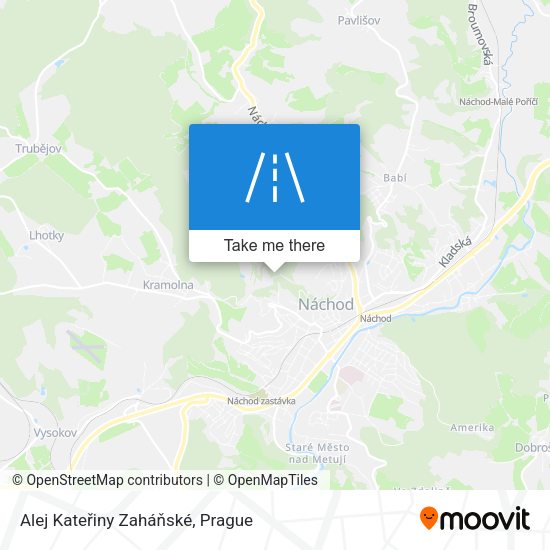 Alej Kateřiny Zaháňské map