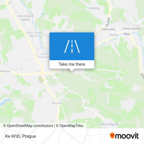 Ke Kříži map