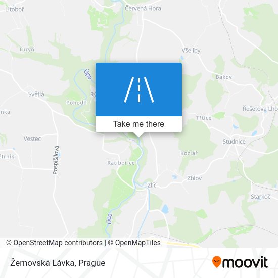 Žernovská Lávka map