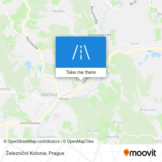Карта Železniční Kolonie