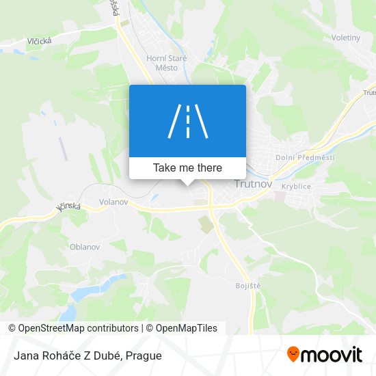 Jana Roháče Z Dubé map