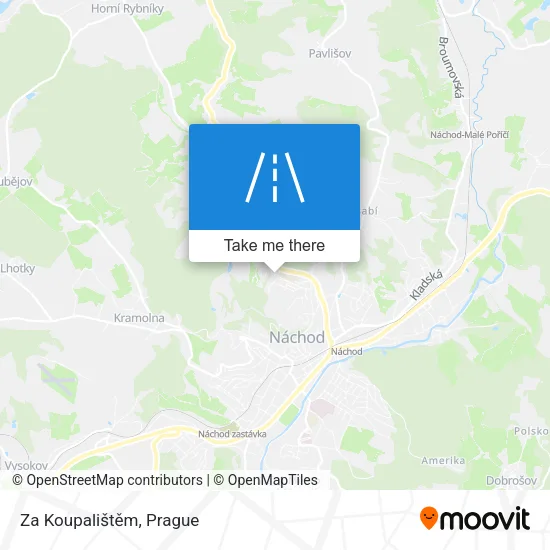 Карта Za Koupalištěm