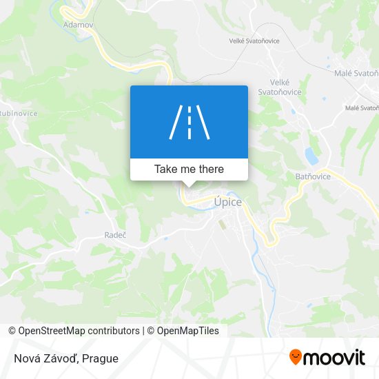 Карта Nová Závoď