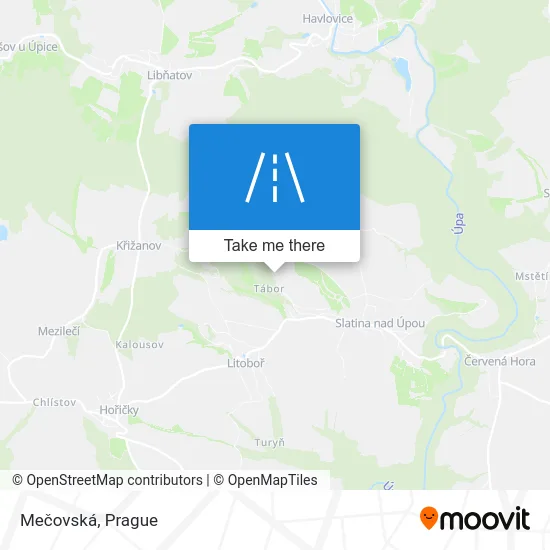 Карта Mečovská