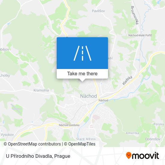 U Přírodního Divadla map