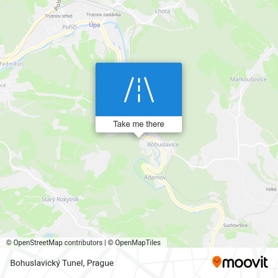 Bohuslavický Tunel map